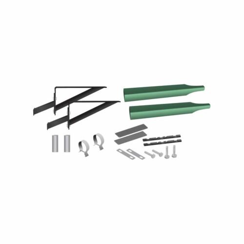 Smoke & Mirror Half Fender Mounting Kit - Adjustable Fender Brackets - Green | 14 Gauge-TFEN-HKITSMGR