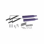 Smoke & Mirror Half Fender Mounting Kit - Adjustable Fender Brackets - Purple | 14 Gauge-TFEN-HKITSMP