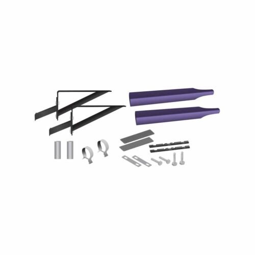 Smoke & Mirror Half Fender Mounting Kit - Adjustable Fender Brackets - Purple | 14 Gauge-TFEN-HKITSMP