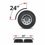 24" Quarter Fender Kit with Tube Mounts - 18 Gauge | Mirror Shine Stainless Steel - Image 4