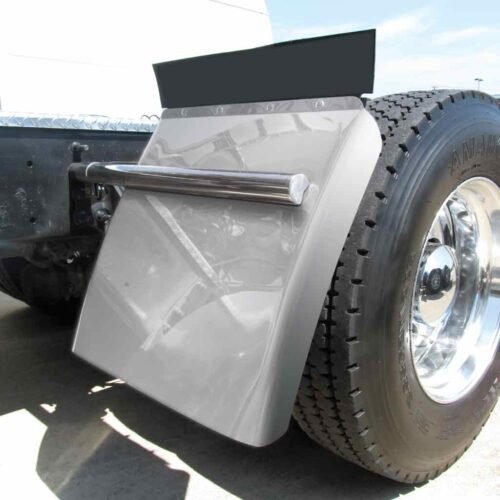 24" Quarter Fender Kit with Tube Mounts - 18 Gauge | Mirror Shine Stainless Steel-TFEN-Q17