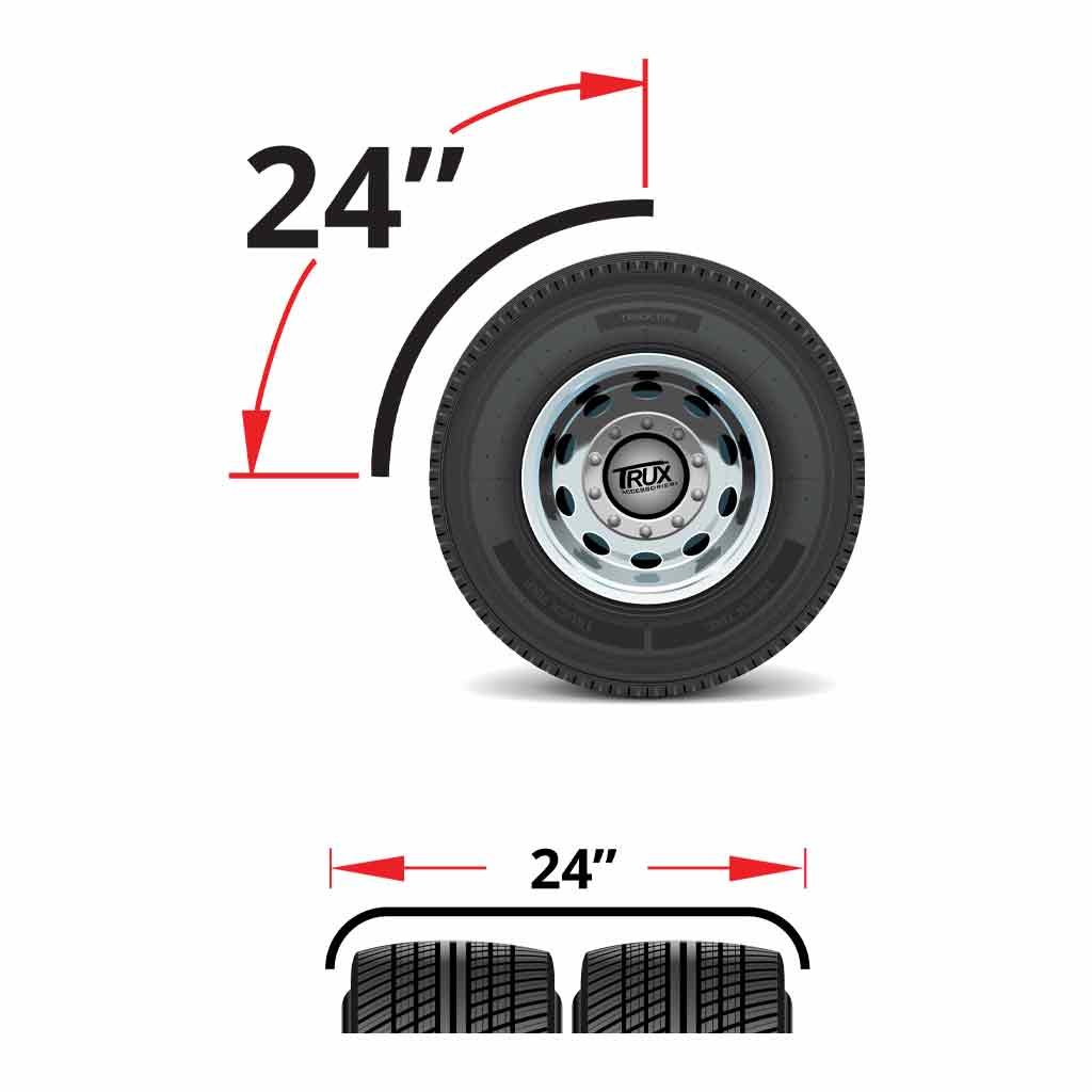 TFEN-Q20_TECH 24" Quarter Fender Kit with Tube Mounts - Polypropylene (Poly) - Image 5