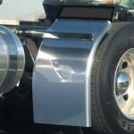 38" Low Rider Quarter Fender Kit with Triangle Mounts - 14 Gauge | Mirror Shine Stainless Steel-TFEN-Q21