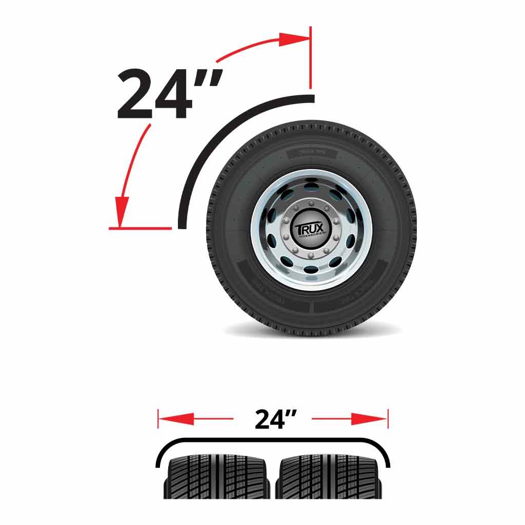 TFEN-Q25_TECH 24" Mid Braced Quarter Fender Kit with Low Tube Mounts - 18 Gauge | OEM Replacement - Image 3