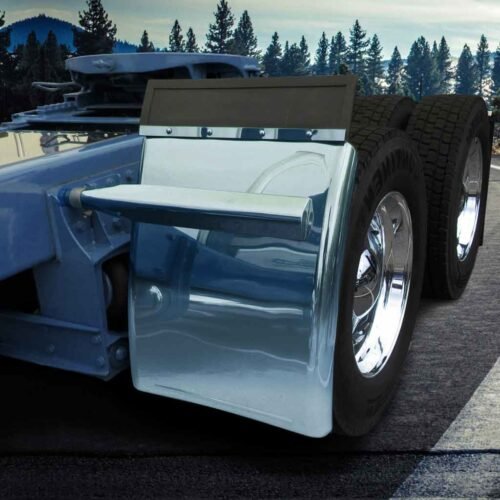 31" Smoke & Mirror Triangle Mount Long Straight Drop Quarter Fender Kit – Blue | 16 Gauge-TFEN-Q31BL