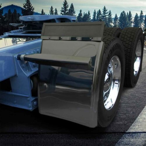 31" Smoke & Mirror Triangle Mount Long Straight Drop Quarter Fender Kit – Black | 16 Gauge-TFEN-Q31B