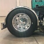 80" 3 Ribbed Single Axle Fenders - 16 Gauge | Mirror Shine Stainless Steel - Image 2