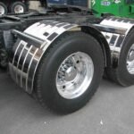 80" 4 Ribbed Single Axle Fenders - 16 Gauge | Mirror Shine Stainless Steel-TFEN-S22