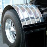 80" 4 Ribbed Single Axle Fenders - 16 Gauge | Mirror Shine Stainless Steel - Image 2