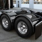 80″ Smoke & Mirror Smooth Single Axle Fenders with Flange – Black | 14 Gauge-TFEN-S47B