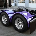 80″ Smoke & Mirror Smooth Single Axle Fenders with Flange – Purple | 14 Gauge-TFEN-S47P