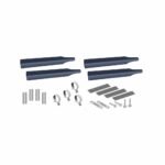Smoke & Mirror Single Axle Fender Mounting Kit – Blue | 14 Gauge | Triangle Mounts-TFEN-SKITSMBL