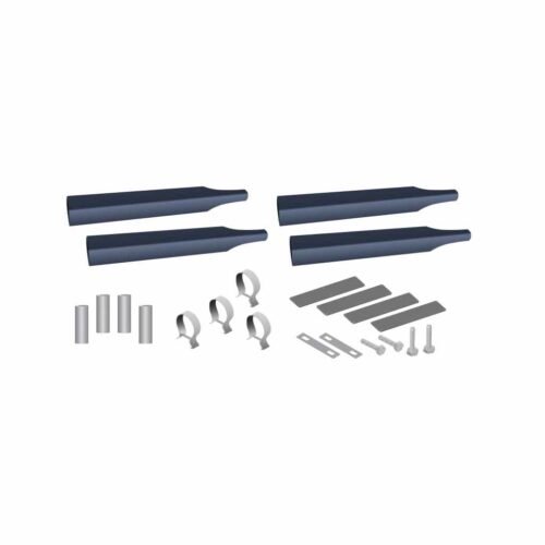 Smoke & Mirror Single Axle Fender Mounting Kit – Blue | 14 Gauge | Triangle Mounts-TFEN-SKITSMBL