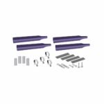 Single Axle Fender Mounting Kit – Purple | 14 Gauge | Triangle Mounts-TFEN-SKITSMP