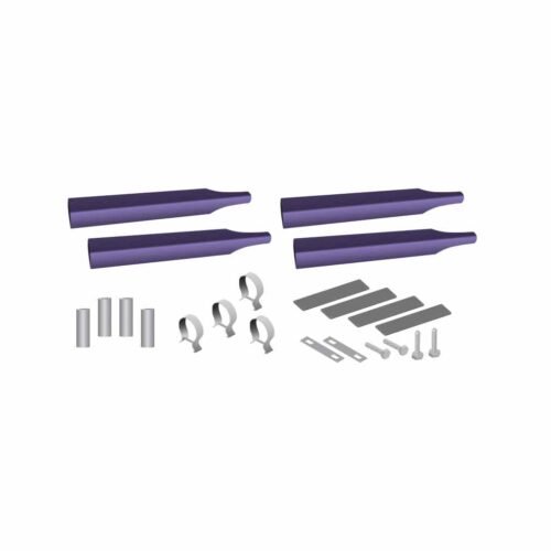 Single Axle Fender Mounting Kit – Purple | 14 Gauge | Triangle Mounts-TFEN-SKITSMP