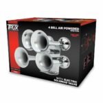 4 Bell Air Powered Train Horn - 140-145°Decibels | Chrome Plated Zinc Alloy-THORN-2