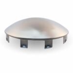 4 Notch Dome Front Hubcap - Stainless Steel-THUB-4NSS