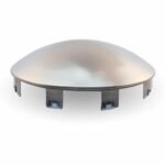 6 Notch Dome Front Hubcap - Stainless Steel-THUB-6NSS