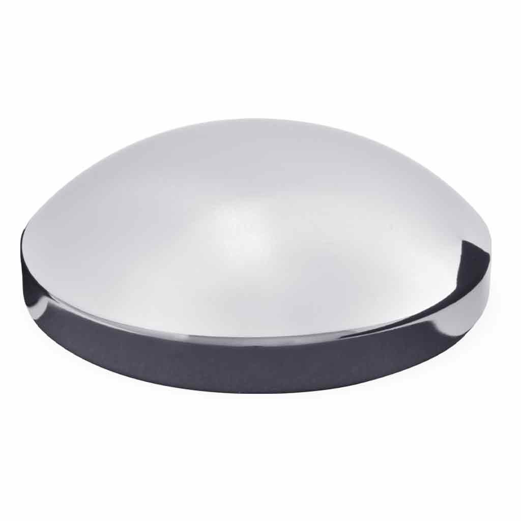 8 1/4" I.D Dome Rear Hubcap - Chrome Metal-THUB-834