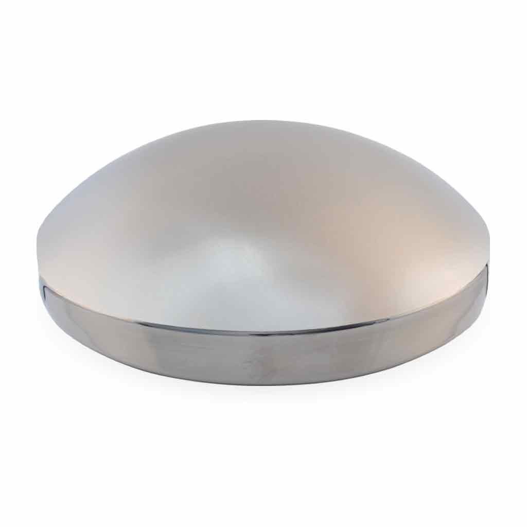 8" I.D Dome Rear Hubcap - Stainless Steel-THUB-858SS