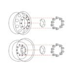 Complete Hubcap & Nut Cover Kit - 33mm Push On Nut Covers | Dome Hubcaps | Chrome ABS Plastic - Image 4