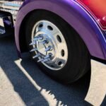 Front Axle Cover Kit with Removable Hubcap & 33mm Threaded Nut Covers - Pointed Hubcap & Nut Covers | Chrome ABS Plastic - Image 2