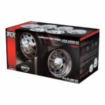 Complete Chrome ABS Plastic Mag Wheel Axle & Nut Cover Kit - Image 3