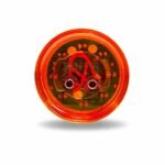 2" Amber Clearance Marker Round LED Light - 9 Diodes - Image 6