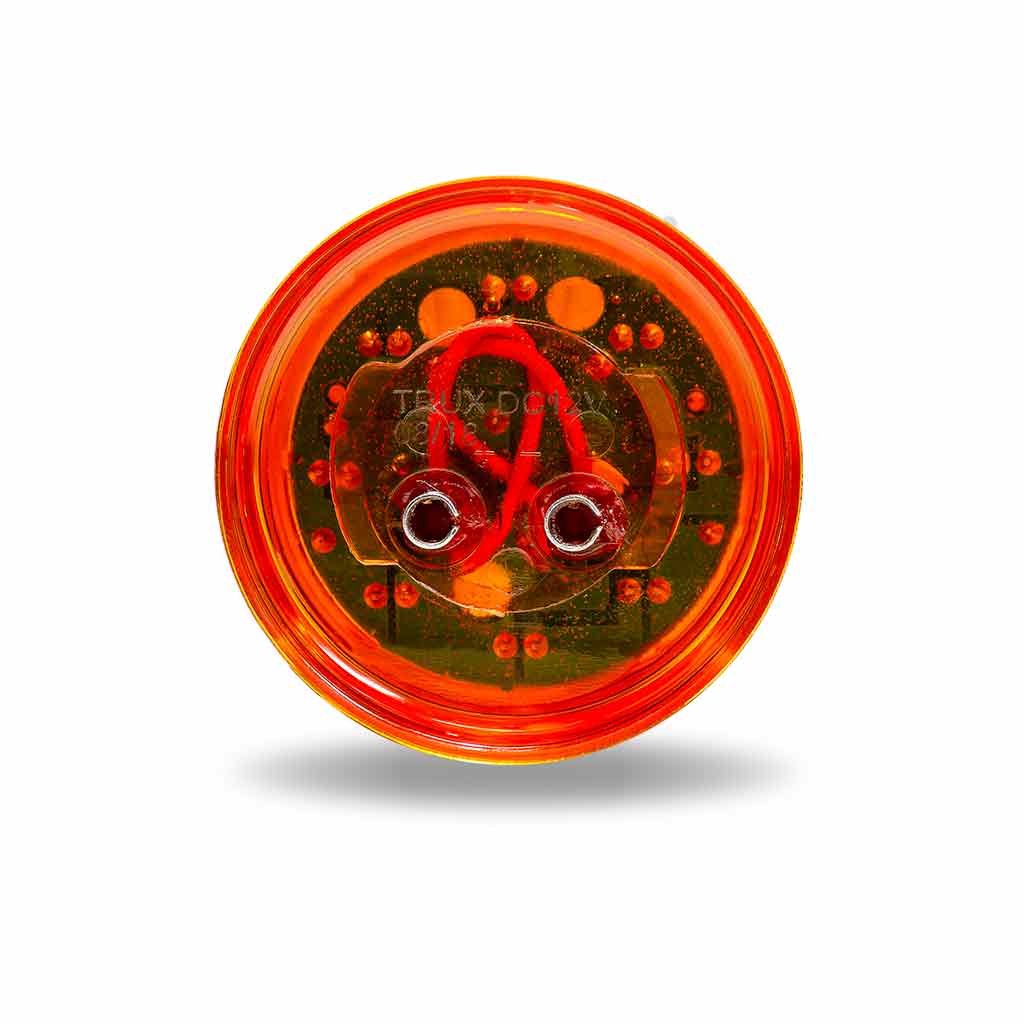 TLED-2A_BACK 2" Amber Clearance Marker Round LED Light - 9 Diodes - Image 6