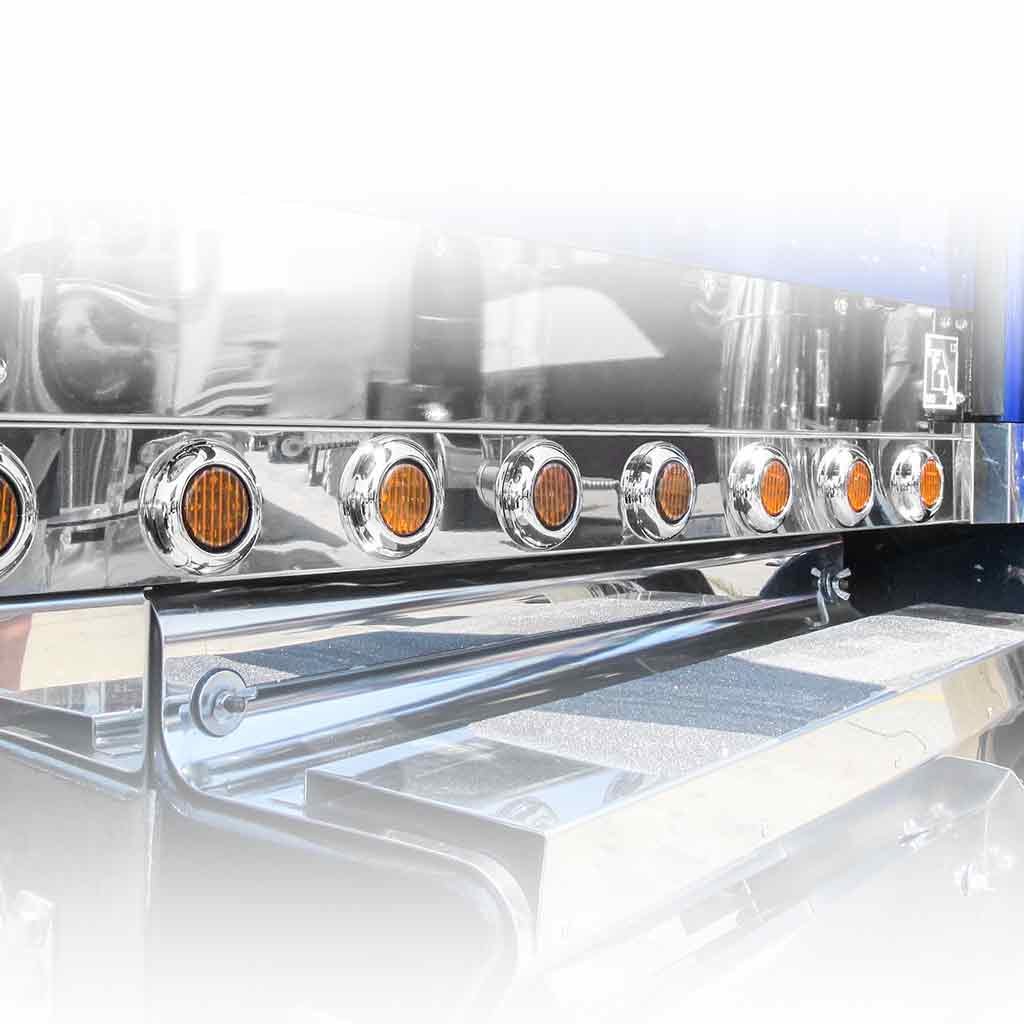 TLED-2A_TRUCK2 2" Amber Clearance Marker Round LED Light - 9 Diodes - Image 5