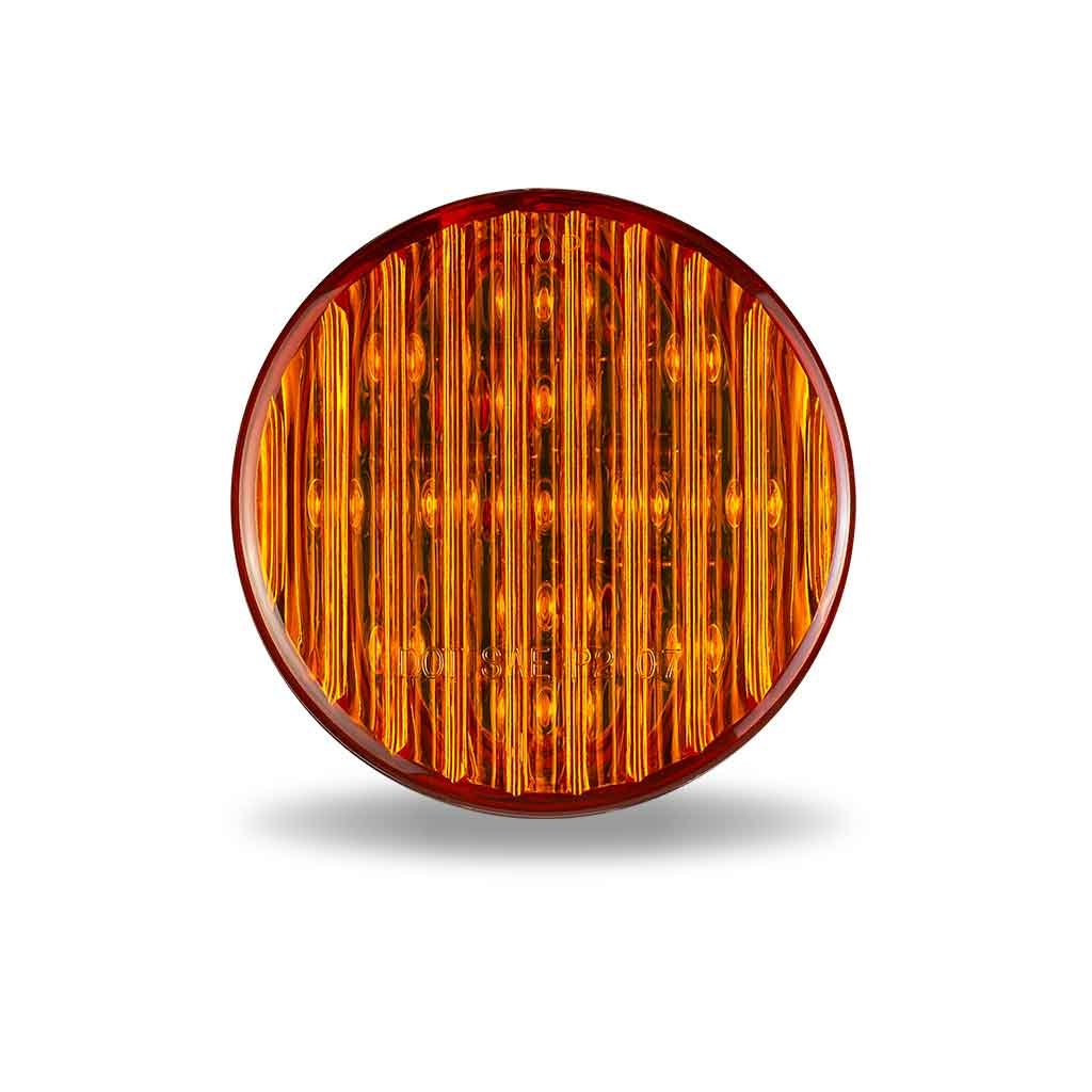 2.5" Amber Clearance Marker Round LED Light - 13 Diodes (Poly Bag)-TLED-2HA1