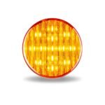 2.5" Amber Clearance Marker Round LED Light - 13 Diodes - Image 2