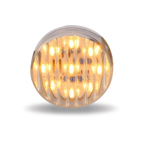 2.5" Clear Amber Marker Round LED Light - 13 Diodes-TLED-2HTA