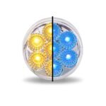 2.5" Amber Marker to Blue Auxiliary Round LED Light - 7 Diodes-TLED-2HXAB