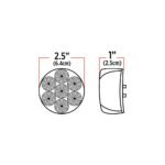 2.5" Amber Marker to Blue Auxiliary Round LED Light - 7 Diodes - Image 6