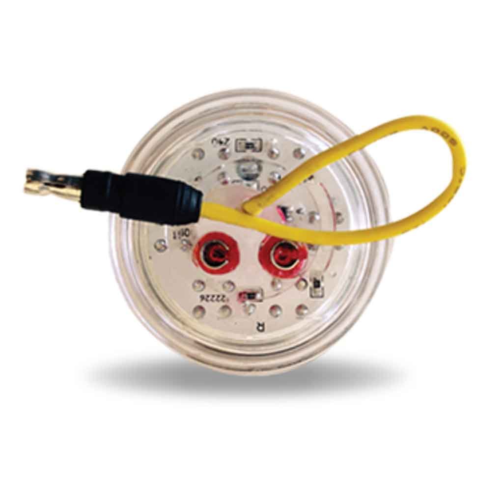 TLED-2HXAG_BACK 2.5" Amber Marker to Green Auxiliary Round LED Light - 7 Diodes - Image 5