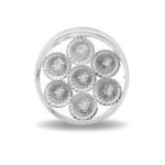 2.5" Clear Red Round Marker LED Light - 7 Diodes - Image 2