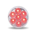 2.5" Red Marker to White Auxiliary Round LED Light - 7 Diodes - Image 3