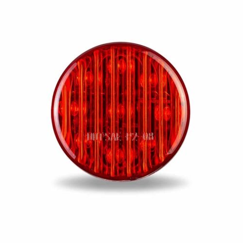 2" Red Clearance Marker Round LED Light - 9 Diodes (Poly Bag)-TLED-2R1