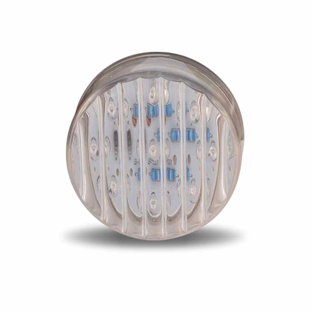 2" Clear Amber Marker Round LED Light - 9 Diodes-TLED-2TA