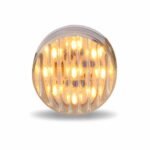 2" Clear Amber Marker Round LED Light - 9 Diodes - Image 2