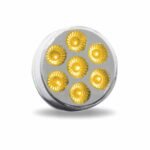 2" Amber Marker to Blue Auxiliary Round LED Light - 7 Diodes - Image 6