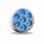 2" Amber Marker to Blue Auxiliary Round LED Light - 7 Diodes - Image 7