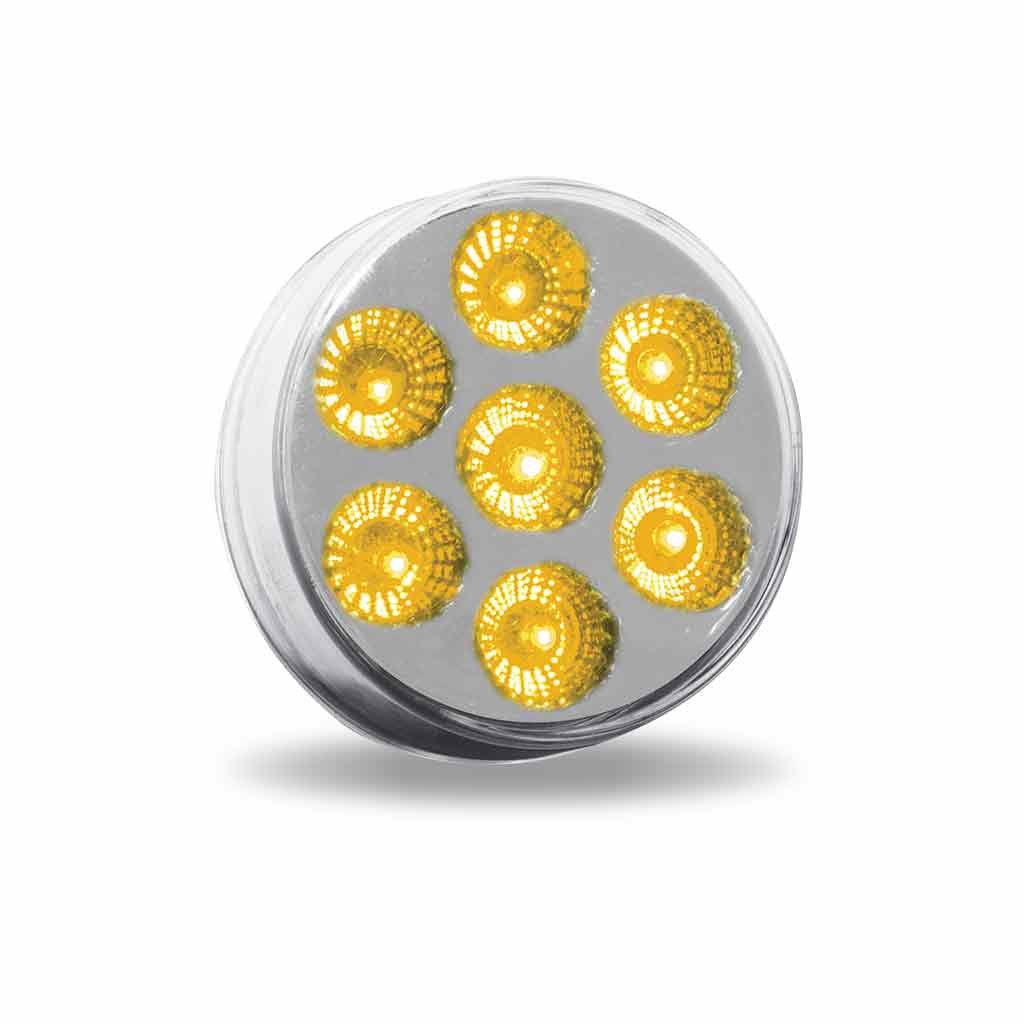 TLED-2XAG_ANGLE_FUNC1 2" Amber Marker to Green Auxiliary Round LED Light - 7 Diodes - Image 6