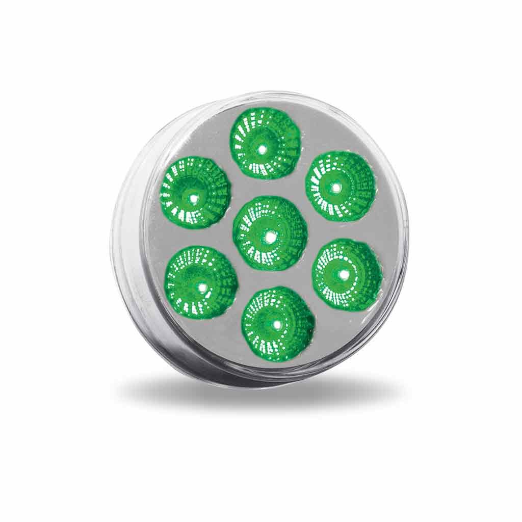 TLED-2XAG_ANGLE_FUNC2 2" Amber Marker to Green Auxiliary Round LED Light - 7 Diodes - Image 7