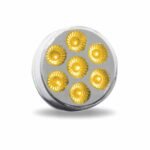 2" Amber Marker to Red Auxiliary Round LED Light - 7 Diodes - Image 6
