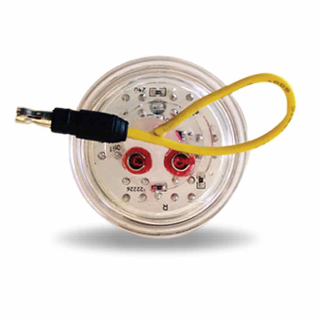 TLED-2XAR_BACK 2" Amber Marker to Red Auxiliary Round LED Light - 7 Diodes - Image 8