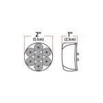 2" Clear Amber Marker Round LED Light - 7 Diodes - Image 5