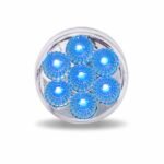 2" Red Marker to Blue Auxiliary Round LED Light - 7 Diodes - Image 4