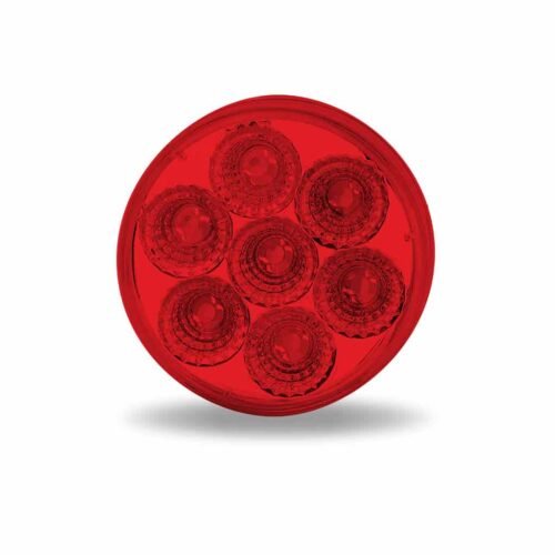 2" Red Marker Round LED Light - 7 Diodes-TLED-2XR